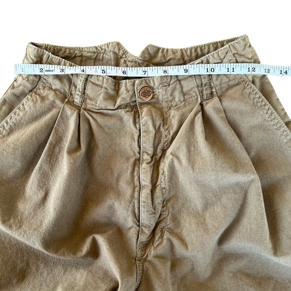 VTG 80s 90s BONGO High Waist Pleated Mom Pants Tapered Sz 7 USA Parachute Style - Picture 11 of 16